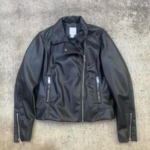 h&m leather jacket